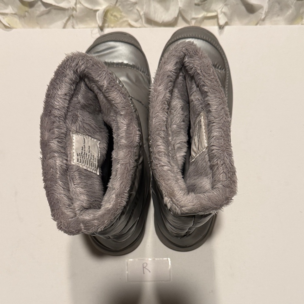 tek gear Grey Quilted Faux-Fur Winter Boots - Picture 4 of 5